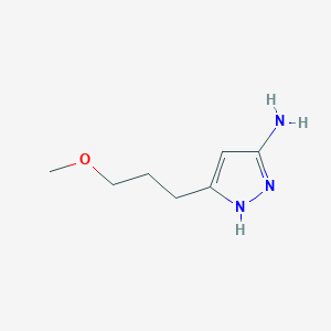 molecular formula C7H13N3O B15072090 5-(3-Methoxypropyl)-1H-pyrazol-3-amine 