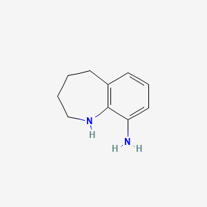 molecular formula C10H14N2 B15072131 2,3,4,5-tetrahydro-1H-1-benzazepin-9-amine 