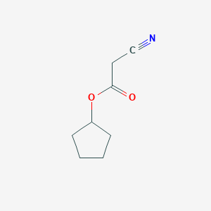 molecular formula C8H11NO2 B15072141 Cyclopentyl 2-cyanoacetate CAS No. 88107-41-9