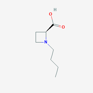 molecular formula C8H15NO2 B15072236 (2S)-1-Butylazetidine-2-carboxylic acid CAS No. 255882-99-6