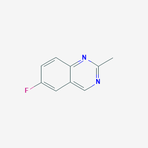molecular formula C9H7FN2 B15072245 6-Fluoro-2-methylquinazoline CAS No. 16499-46-0