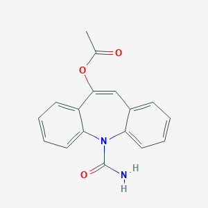 molecular formula C17H14N2O3 B150723 10-乙酰氧基-5H-二苯并[b,f]氮杂卓-5-甲酰胺 CAS No. 952740-00-0