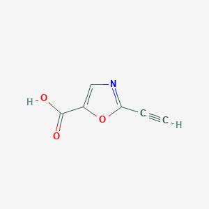 molecular formula C6H3NO3 B15072417 2-Ethynyloxazole-5-carboxylic acid 
