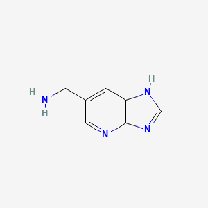 molecular formula C7H8N4 B15072463 (1H-Imidazo[4,5-b]pyridin-6-yl)methanamine CAS No. 267876-24-4