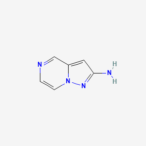 molecular formula C6H6N4 B15072466 Pyrazolo[1,5-a]pyrazin-2-amine 