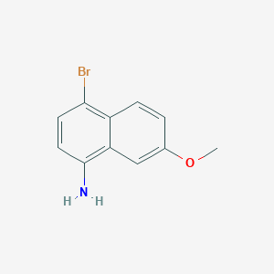 molecular formula C11H10BrNO B1507248 4-Bromo-7-methoxynaphthalen-1-amine 