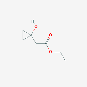 molecular formula C7H12O3 B15072513 Ethyl 2-(1-hydroxycyclopropyl)acetate 