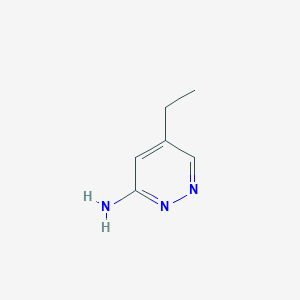 molecular formula C6H9N3 B15072842 5-Ethylpyridazin-3-amine 