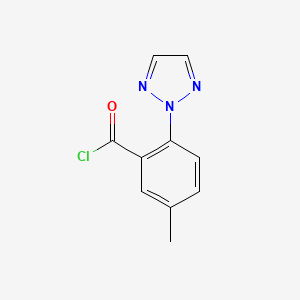 molecular formula C10H8ClN3O B1507285 5-methyl-2-(2H-1,2,3-triazol-2-yl)benzoyl chloride 