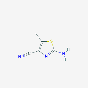 molecular formula C5H5N3S B15072924 2-Amino-5-methylthiazole-4-carbonitrile 