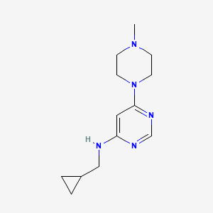 molecular formula C13H21N5 B15072935 N-(cyclopropylmethyl)-6-(4-methylpiperazin-1-yl)pyrimidin-4-amine 