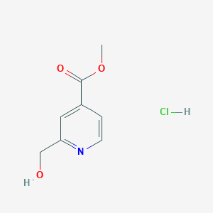 molecular formula C8H10ClNO3 B15073080 Methyl 2-(hydroxymethyl)isonicotinate hydrochloride 