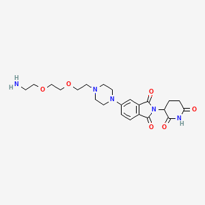 molecular formula C23H31N5O6 B15073174 Thalidomide-Piperazine-PEG2-NH2 