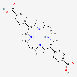 molecular formula C34H24N4O4 B15073205 4,4'-(7,8-Dihydro-21H,23H-porphine-5,15-diyl)bis[benzoic acid] 