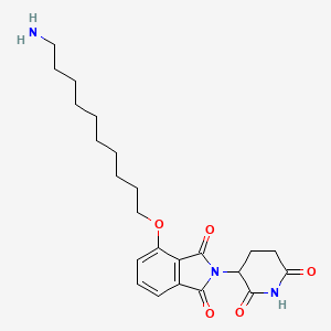 molecular formula C23H31N3O5 B15073282 Thalidomide-O-C10-NH2 