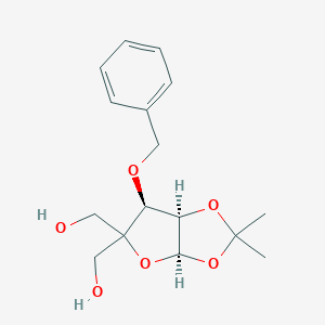 molecular formula C16H22O6 B150733 3-O-Benzyl-4-(hydroxymethyl)-1,2-O-isopropylidene-a-D-ribofuranose CAS No. 63593-03-3