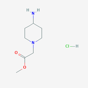 molecular formula C8H17ClN2O2 B1507333 Methyl 2-(4-aminopiperidin-1-yl)acetate hydrochloride 