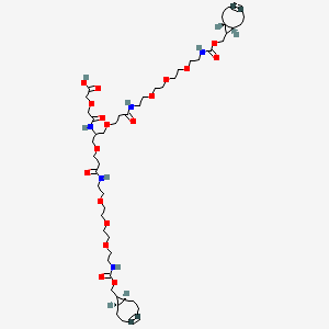 molecular formula C51H81N5O18 B15073347 Acid-PEG1-bis-PEG3-BCN 