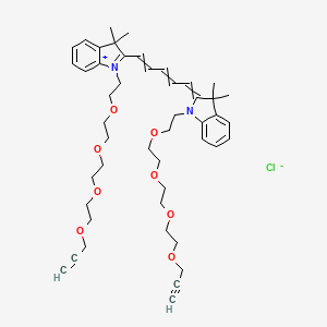 molecular formula C47H63ClN2O8 B15073393 N,N'-bis-(propargyl-PEG4)-Cy5 