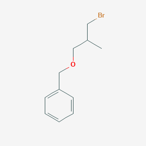 molecular formula C11H15BrO B150734 ((3-Bromo-2-methylpropoxy)methyl)benzene CAS No. 91273-58-4