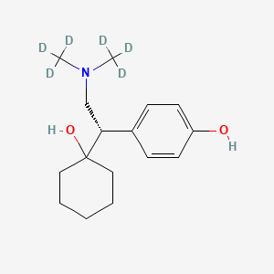 molecular formula C16H25NO2 B15073446 (S)-(+)-O-Desmethyl Venlafaxine D6 