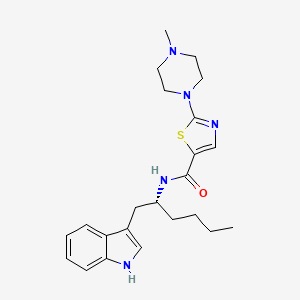molecular formula C23H31N5OS B15073595 Minzasolmin CAS No. 1802518-92-8