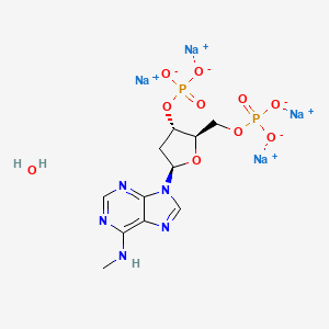 molecular formula C11H15N5Na4O10P2 B15073607 MRS2179 tetrasodium hydrate 