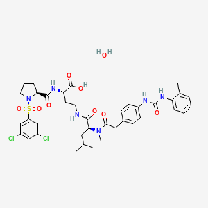 molecular formula C38H48Cl2N6O9S B15073678 BIO5192 hydrate 