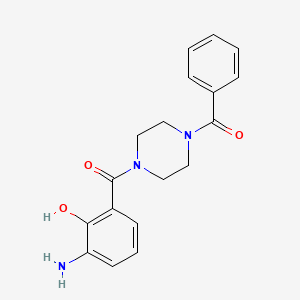 (4-(3-Amino-2-hydroxybenzoyl)piperazin-1-yl)(phenyl)methanone