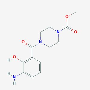 Methyl 4-(3-amino-2-hydroxybenzoyl)piperazine-1-carboxylate