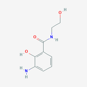 3-amino-2-hydroxy-N-(2-hydroxyethyl)benzamide
