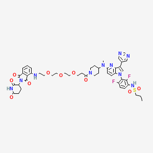 molecular formula C48H54F2N10O10S B15073804 PROTAC BRAF-V600E degrader-1 