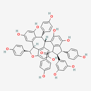 molecular formula C56H42O13 B15073832 Cararosinol A 