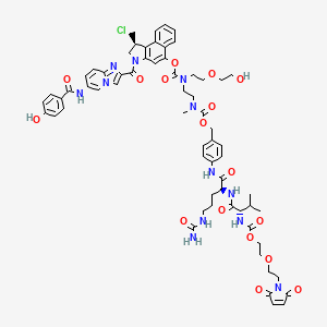 molecular formula C64H73ClN12O17 B15073921 Desmethyl Vc-seco-DUBA 