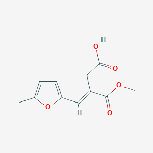 (E)-3-(Methoxycarbonyl)-4-(5-methylfuran-2-YL)but-3-enoic acid