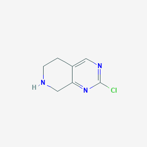 molecular formula C7H8ClN3 B1507418 2-Chloro-5,6,7,8-tetrahydropyrido[3,4-d]pyrimidine CAS No. 1196153-06-6