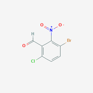 molecular formula C7H3BrClNO3 B1507419 3-Bromo-6-chloro-2-nitrobenzaldehyde CAS No. 213382-41-3