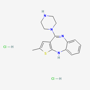 molecular formula C16H20Cl2N4S B15074224 Desmethylolanzapine dihydrochloride 