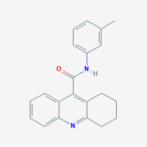 molecular formula C21H20N2O B15074246 N-(3-Methylphenyl)-1,2,3,4-tetrahydro-9-acridinecarboxamide CAS No. 74376-53-7