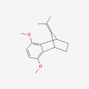 molecular formula C16H20O2 B15074317 Benzonorbornene, 9-isopropylidene-1,4-dimethoxy- CAS No. 68364-29-4
