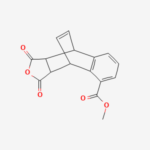 molecular formula C16H12O5 B15074376 Methyl 1,3-dioxo-1,3,3a,4,9,9a-hexahydro-4,9-ethenonaphtho[2,3-c]furan-5-carboxylate CAS No. 24943-22-4