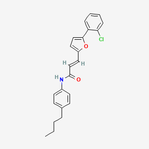 molecular formula C23H22ClNO2 B15074385 N-(4-Butylphenyl)-3-(5-(2-chlorophenyl)-2-furyl)-2-propenamide CAS No. 853348-22-8