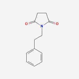 molecular formula C12H13NO2 B15074408 2,5-Pyrrolidinedione, 1-(2-phenylethyl)- CAS No. 1016-50-8