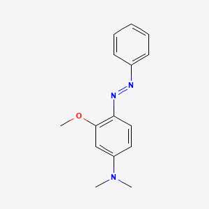 molecular formula C15H17N3O B15074419 N,N-Dimethyl-4-(phenylazo)-m-anisidine CAS No. 148-94-7