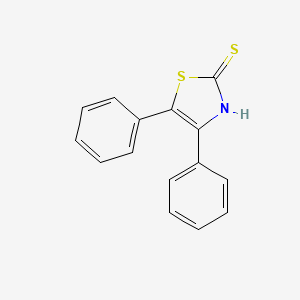 molecular formula C15H11NS2 B15074472 4,5-Diphenyl-2-mercaptothiazole CAS No. 17374-09-3