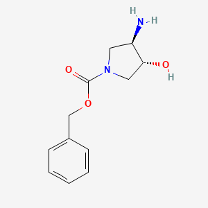 molecular formula C12H16N2O3 B1507451 Benzyl (3r,4r)-3-amino-4-hydroxypyrrolidine-1-carboxylate 