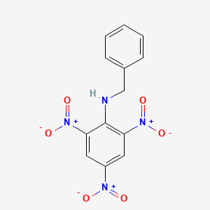 molecular formula C13H10N4O6 B15074542 Benzenemethanamine, N-(2,4,6-trinitrophenyl)- CAS No. 40122-56-3