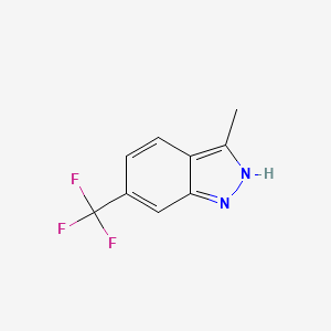 molecular formula C9H7F3N2 B1507459 3-Methyl-6-(trifluoromethyl)-1H-indazole 