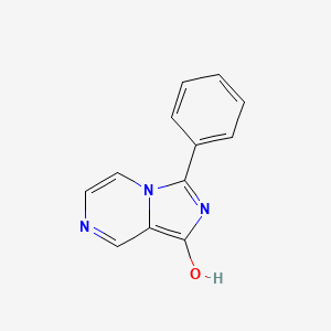 molecular formula C12H9N3O B15074614 3-Phenylimidazo[1,5-a]pyrazin-1-ol 