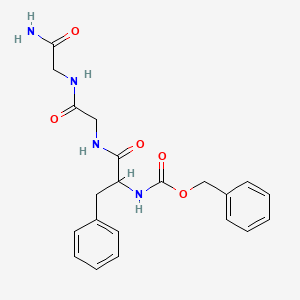 molecular formula C21H24N4O5 B15074686 Carbobenzyloxy-l-phenylalanylglycylglycinamide CAS No. 141056-50-0